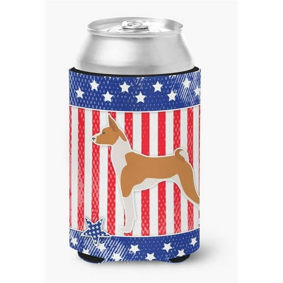 USA Patriotic Basenji Can or Bottle Hugger