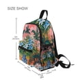thumbnail image 3 of FORMRS School Backpack with Front Zippered Pocket 12" Student Travel Daypack, Blue Flowers, 3 of 6