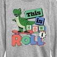 thumbnail image 3 of Disney - Toy Story - Rex This Is How I Roll - Toddler & Youth Long Sleeve Graphic T-Shirt, 3 of 5