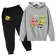 thumbnail image 4 of Traje de invierno con estampado original de Bob Esponja, estilo Harajuku, para niños de 3 a 14 años, para niños y niñas, 4 of 5