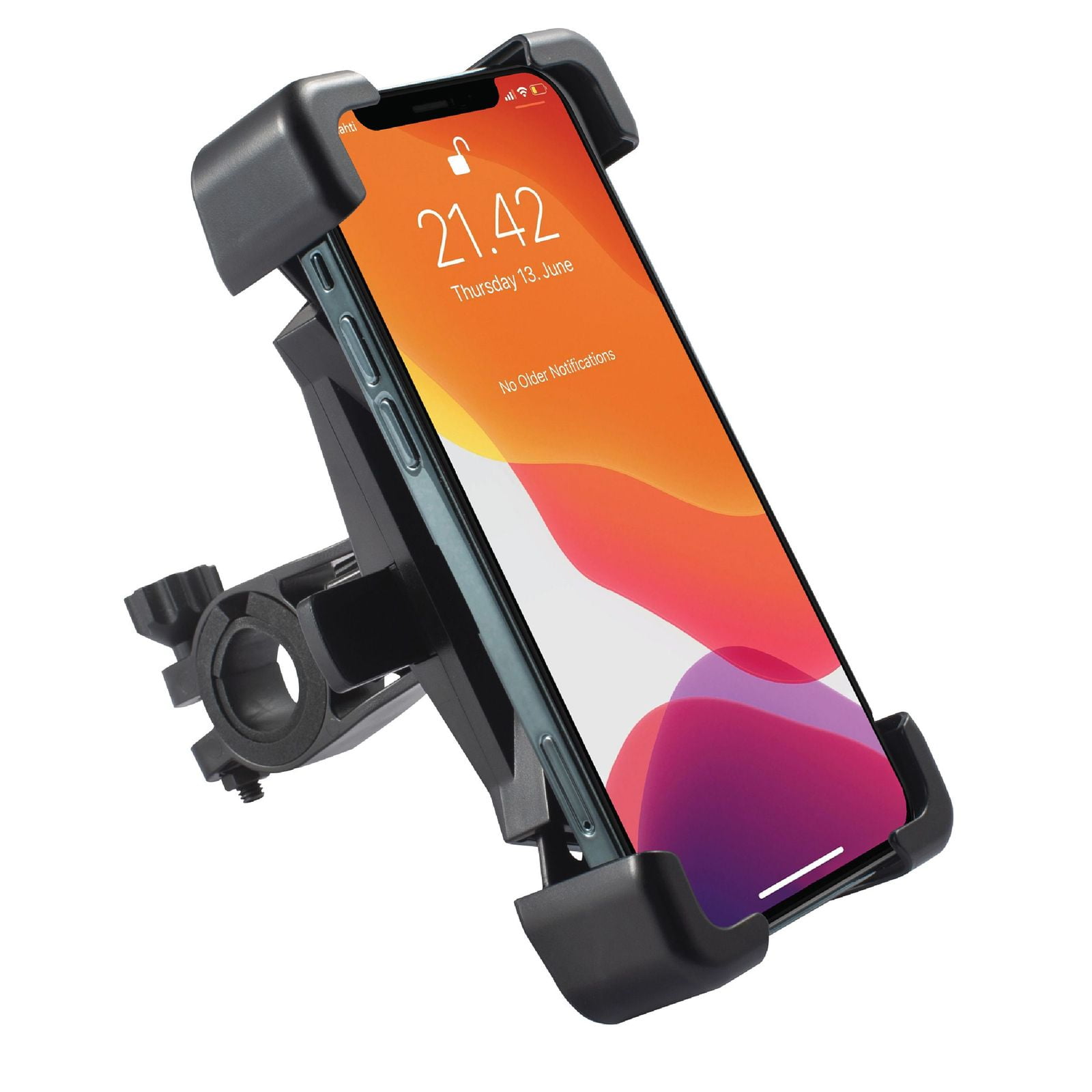Aluminum MTB Bicycle Phone Holder Bike GPS Holder for Bike Stem Mount Black for Bike Stem