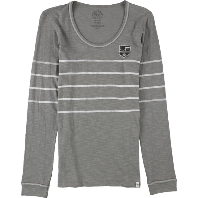 Forty Seven Brand - Camiseta gráfica LA Kings para mujer, gris, mediana