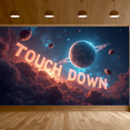 thumbnail image 5 of Vintage Style Football Themed Banner Touch Down Decoration for Sports Parties Football Game Events Fan Gatherings Backdrop Decorations, 5 of 8
