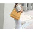 thumbnail image 2 of MKF Collection Blake Vegan Leather Women's Shoulder Bag & Wristlet Wallet 2 pcs, Classy Hobo Purse Handbag by Mia K - Yellow, 2 of 11