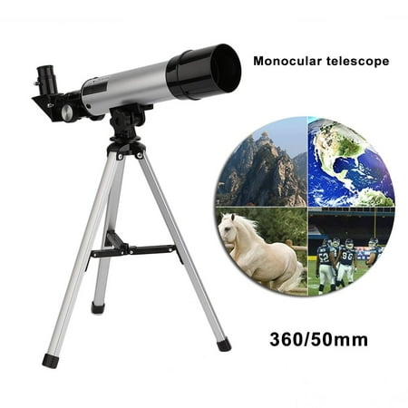 2X 360/50mm Telescopic Monocular Refractive Astronomical Telescope Refractor,2-PACK