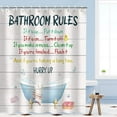 thumbnail image 2 of Kids Shower Curtain, Girls Shower Curtain, Boys Shower Curtain, Funny Words Teen Motivational Shower Curtains, 72W x 84H inch Extra Long Wide Shower Curtain with Hooks Kids Bathroom Decor, 2 of 6