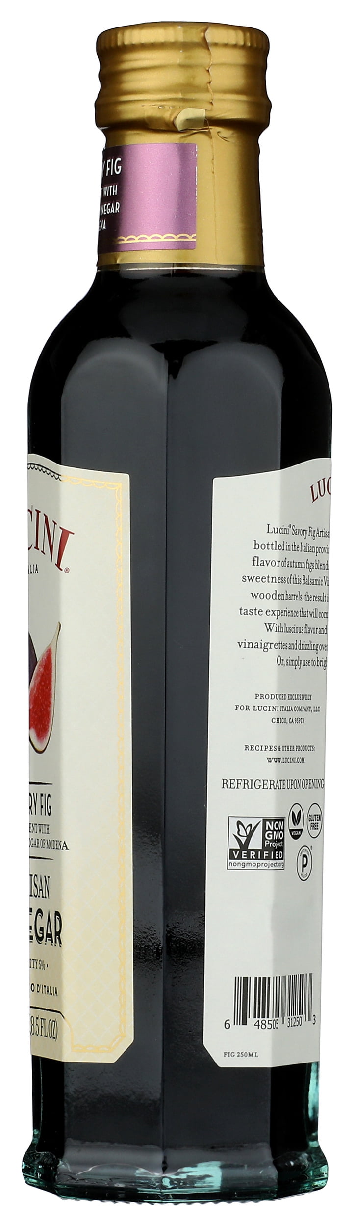Pack of 6, Lucini Savory Fig Balsamico Artisan Vinegar, 8.5 oz