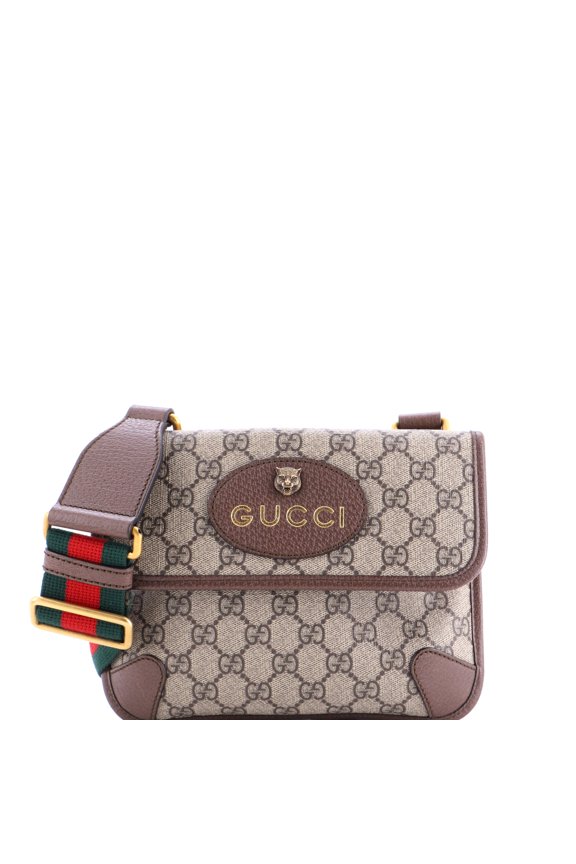 Pre-Owned Neo Vintage Flap Messenger GG Coated Canvas Small By Rebag