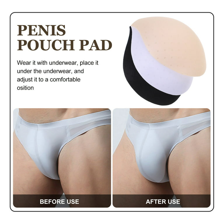 3Pcs Men Underwear Sponge Pad Cushion Support for Men Swimwear Brief Shorts