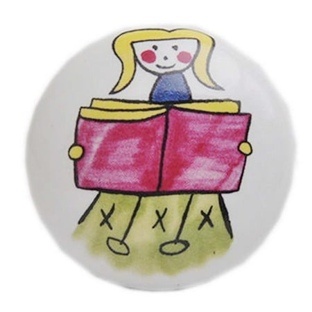 

Panda Superstore PS-HOM1243398011-JESSICA00809 1.5 x 1.5 x 1 in. Cartoon Ceramic Kids Drawer Cabinet Handles & Pulls Multi Color - Reading Girl - Set of 3