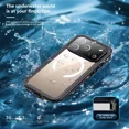thumbnail image 3 of Waterproof Case for iPhone 17 Pro [Built-in Screen Protector & Camera Protector][Compatible with MagSafe][Full Body Shockproof][IP68 Waterproof][Dustproof] Phone Case 6.3", 3 of 7