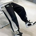 thumbnail image 5 of Sweatpant Jogging Trousers Boys Active Joggers Jogger Pants Combat Pants Loose Trousers Fashion Y2k Pants Trending Pants #Z09Black(6-7 Years), 5 of 7