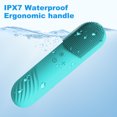 thumbnail image 6 of Facial Cleansing Brush, Waterproof Face Massager, Electric Silicone Facial Scrubber, Portable Face Cleansing Brush, Face Wash Brush with 5 Massage Speeds, Mini Face Brush Blue, Gifts for Women/Men, 6 of 8