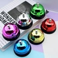 thumbnail image 3 of Hotel Multi-color Summoning Bell Kitchen Call Bell Desk Dining Bell Table Counter Reception Festival Bells BLUE, 3 of 8