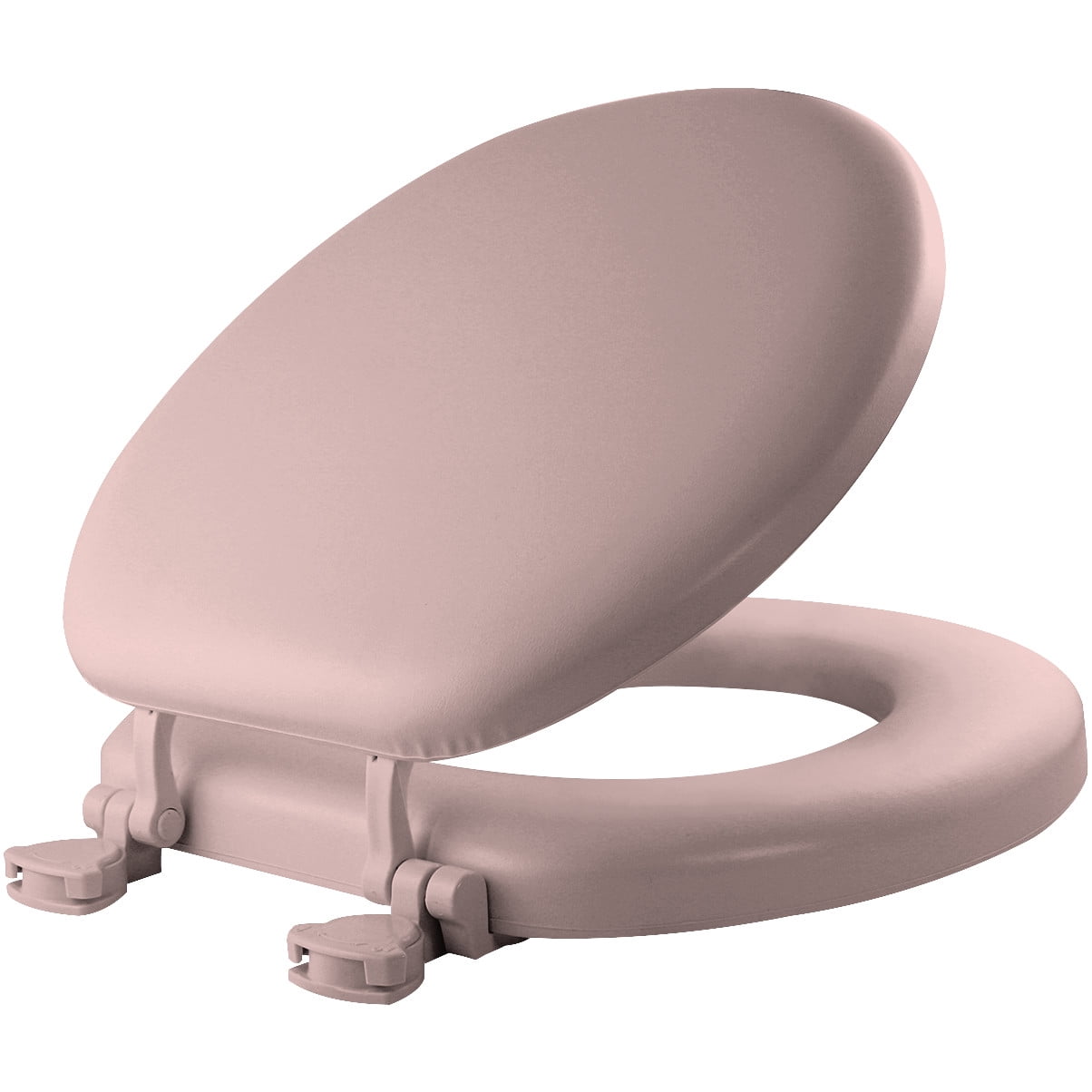 Pink ROUND MAYFAIR Soft Toilet Seat Easily Remove 13EC 023 Padded with Wood Core