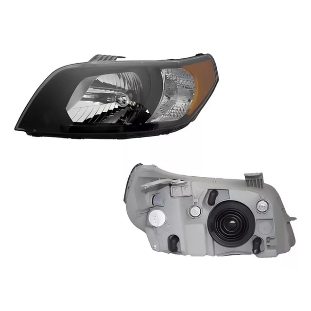 Diforza Faro Fondo Negro para Chevrolet Aveo IZQUIERDO 2012 2013 2014 2015 2016 2017