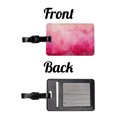 thumbnail image 4 of Pink Ombre Watercolor Faux Leather Travel Luggage Tag, 4 of 7