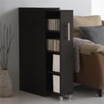 thumbnail image 6 of Baxton Studio Lindo 1 Pull Out Door Media Storage Cabinet in Brown, 6 of 6