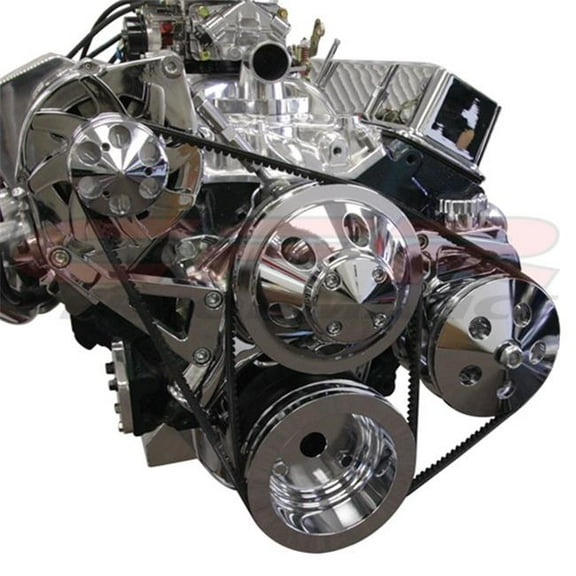 CFR HZ-4304-POL Chevy Small Block Alternator Bracket Set LWP - Polished