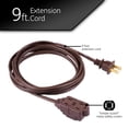 thumbnail image 4 of GE Designer - Extensión trenzada, 3 tiras, salidas de 2 dientes, enchufe plano, cable de alimentació, 4 of 4