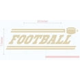 thumbnail image 3 of Football Boys Wall Decals Stickers Vinyl Lettering Art Sports Bedroom Décor 23x7-Inch, Beige, 3 of 6