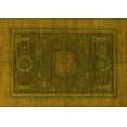 thumbnail image 1 of Ahgly Company Machine Washable Indoor Rectangle Oriental Yellow Modern Area Rugs, 2' x 3', 1 of 4
