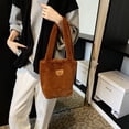 thumbnail image 4 of 2024 Otoño e Invierno Nuevo Bolso de Felpa de Alto Valor Cubo Bolso de Hombro Portátil de Gran Capacidad Bolso de Axila Femenino, 4 of 5