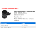 thumbnail image 2 of Mass Air Flow Sensor - Compatible with 2003 - 2006 Kia Optima 2004 2005, 2 of 2