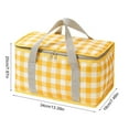 thumbnail image 3 of Yokua Insulated Picnic Basket Coolers Bag with Zippers Top Reusable Coolers Bags, 3 of 21