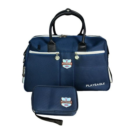 

2 In 1 Golf Club Boston Bag Deluxe Golf Clothing & Shoes Storage Case Waterproof With Ball Markers Tees Stuff Small Pouch