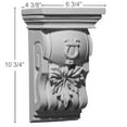 thumbnail image 2 of 6 3/4"W x 4 3/8"D x 10 3/4"H Oak Leaf Corbel, 2 of 5