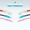 Insulated Marine Grade 8 Ring Crimp Terminals 100pcs Tinned Ring