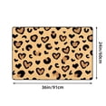 thumbnail image 3 of DouZhe Heart Leopard Print Camouflage Rugs Doormat, Non-Slip Machine Washable Carpets Floor Door Mat , 36" x 24", 3 of 7
