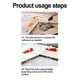 thumbnail image 4 of 100pcs 35*35mm Tile Leveler Leveler Positioner Leveling Aids Masonry Paving Floor Tile Plastic Transparent, 4 of 11