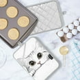 thumbnail image 5 of Yayeee Pot Holders Kitchen Heat Resistant with Pocket 7"x9.8" Cotton Oven Cooking Hot Pads, White Cat, 5 of 7