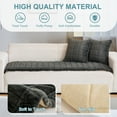 thumbnail image 3 of Eurhowing Fuzzy Sofa Cover for Dog, Non Slip & Pet-Friendly Slipcover Couch Cover Mat, Soft Washable Furniture Protector, 28"×59", Dark Gray, 3 of 9