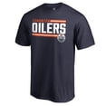 thumbnail image 2 of Men's Navy Edmonton Oilers Iconic Collection On Side Stripe T-Shirt, 2 of 3