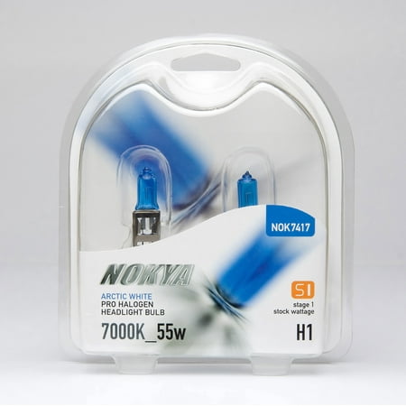Nokya 9006 Arctic Nokya H1 Arctic White Stage 1 7000K Pro Halogen Headlight / Fog Light Car Light Bulb Replacement One Pair NOK7417 ()