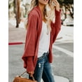 thumbnail image 3 of Sherrylily Women Open Front Kimono Cardigan Batwing Sleeve Cloak Outwear Sweaters S-XL, 3 of 4