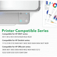 thumbnail image 6 of 63 Ink 63XL Ink Cartridge Black&Tricolor Compatible for 63XL Ink Cartridge for Envy 4520 4512 OfficeJet 3830 5258 DeskJet 1112 Printer, 6 of 7