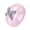 Pink, variant on Women's Stainless Steel X Micro Cubic Zirconia Mosaic Ceramic Wedding Ring Fashion 8MM Plain Finger Band Blue6