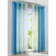 thumbnail image 5 of Azul - Tamaño M Curtains Ventana Paneles De Tratamiento De Ventana Drape Para El Dormitorio De 2 Piezas Decoración Y Correas Tieba Macarena Panel de cortina de ventana transparente, 5 of 8