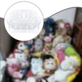 thumbnail image 5 of Funda transparente para puf de peluche, almacenamiento de juguetes de peluche de PVC, puf de almacenamiento para peluches. L, 5 of 5