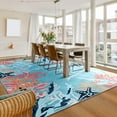 thumbnail image 5 of Softlife Cute Coastal Nautical & Beach Coral Starfish Area Rug Carpet,2' x 3',Blue, 5 of 8