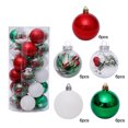 thumbnail image 1 of 30pcs bolas colgantes del árbol de Navidad Home Office Mall árbol bolas de plástico decoración colgante adorno GeweYeeli HA000435-04B, 1 of 7