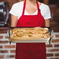 thumbnail image 5 of Yayeee Double Oven Mitt Kitchen Heat Resistant Baking 35" x7" Quilted Glove, Colorful Road, 5 of 6