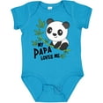 thumbnail image 3 of Inktastic My Papa Loves Me- Cute Panda Boys or Girls Baby Bodysuit, 3 of 5