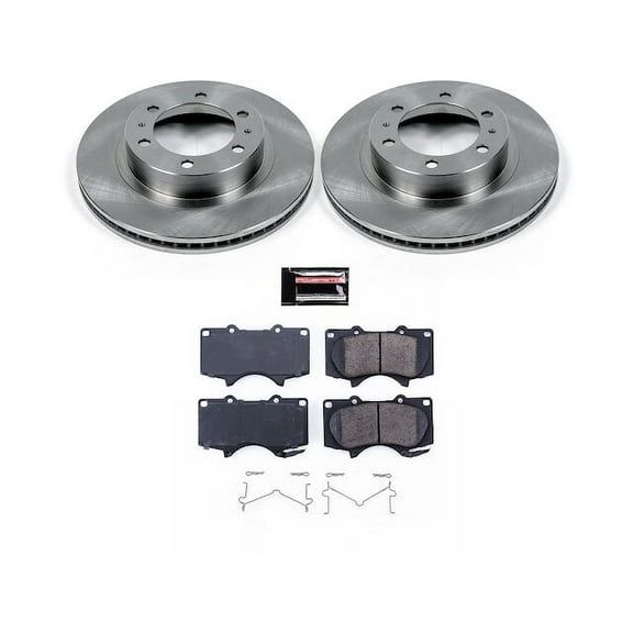 Front Brake Pad and Rotor Kit - Compatible with 2005 - 2023 Toyota Tacoma 2006 2007 2008 2009 2010 2011 2012 2013 2014 2015 2016 2017 2018 2019 2020 2021 2022
