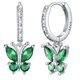 thumbnail image 1 of Pendientes de aro para las mujeres de la moda de joyería de cobre con cristales de colores Elegante Dainty Everyday Wear Accesorios de moda Idea, 1 of 3
