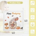 thumbnail image 2 of Dreamtimes 3 PCS Cute Gnome Turkey Pumpkin Pie Baby Muslin Washcloths, Face Towel Burp Cloths Ultra Soft Absorbent Cotton Bath Wipes Towels for Newborn Boys Girls, 2 of 7